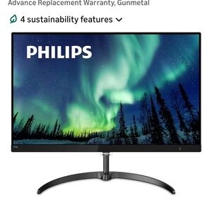 Philips 27" Monitor in Black and Gunmetal